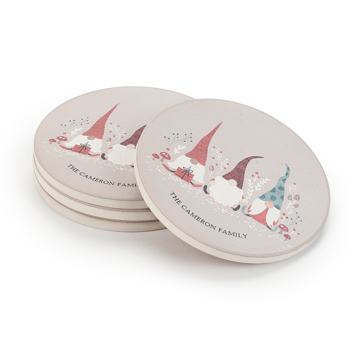 Gnome for Christmas Coasters